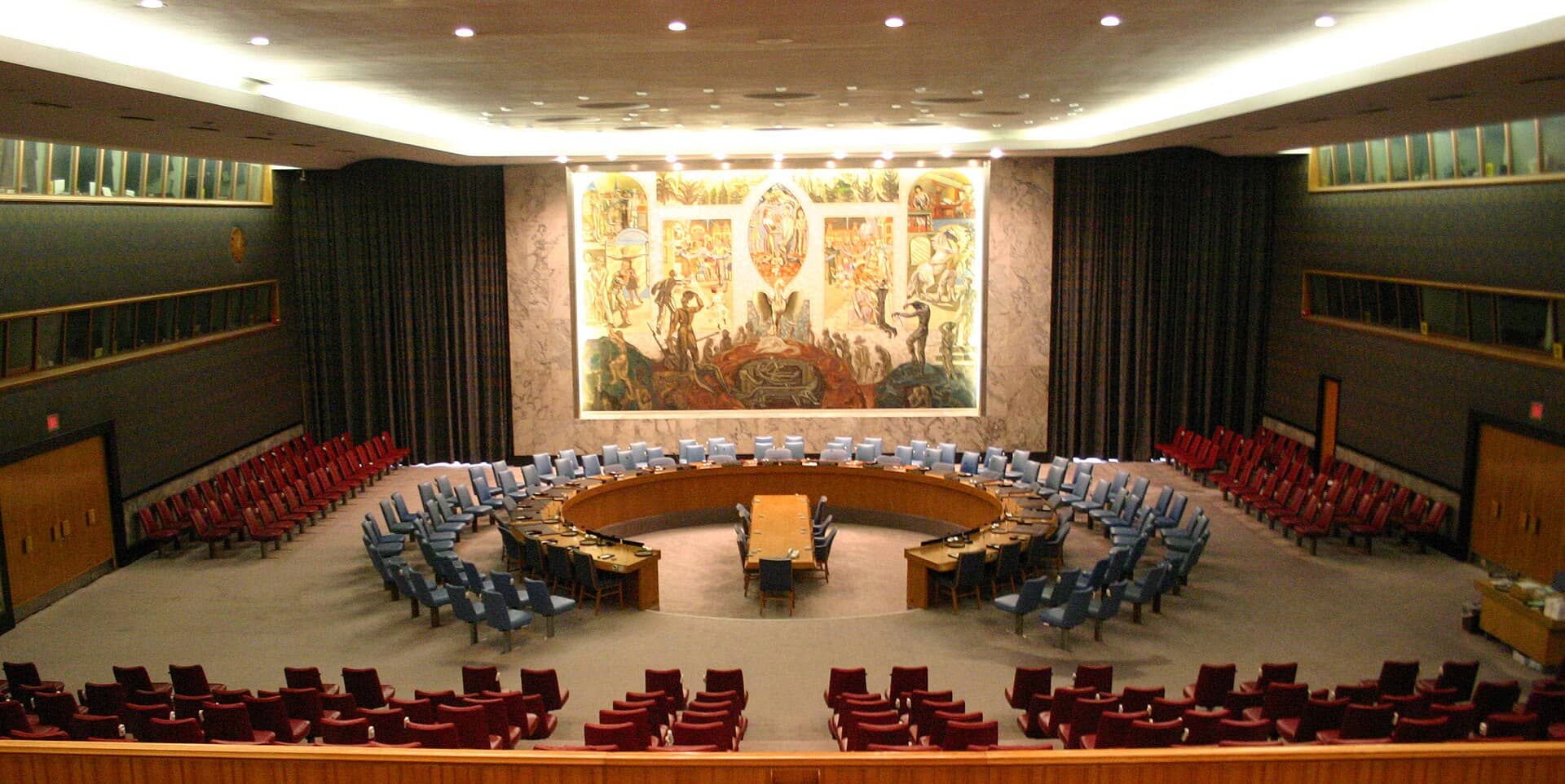 Sala do Conselho de Segurança das Nações Unidas, em Nova York